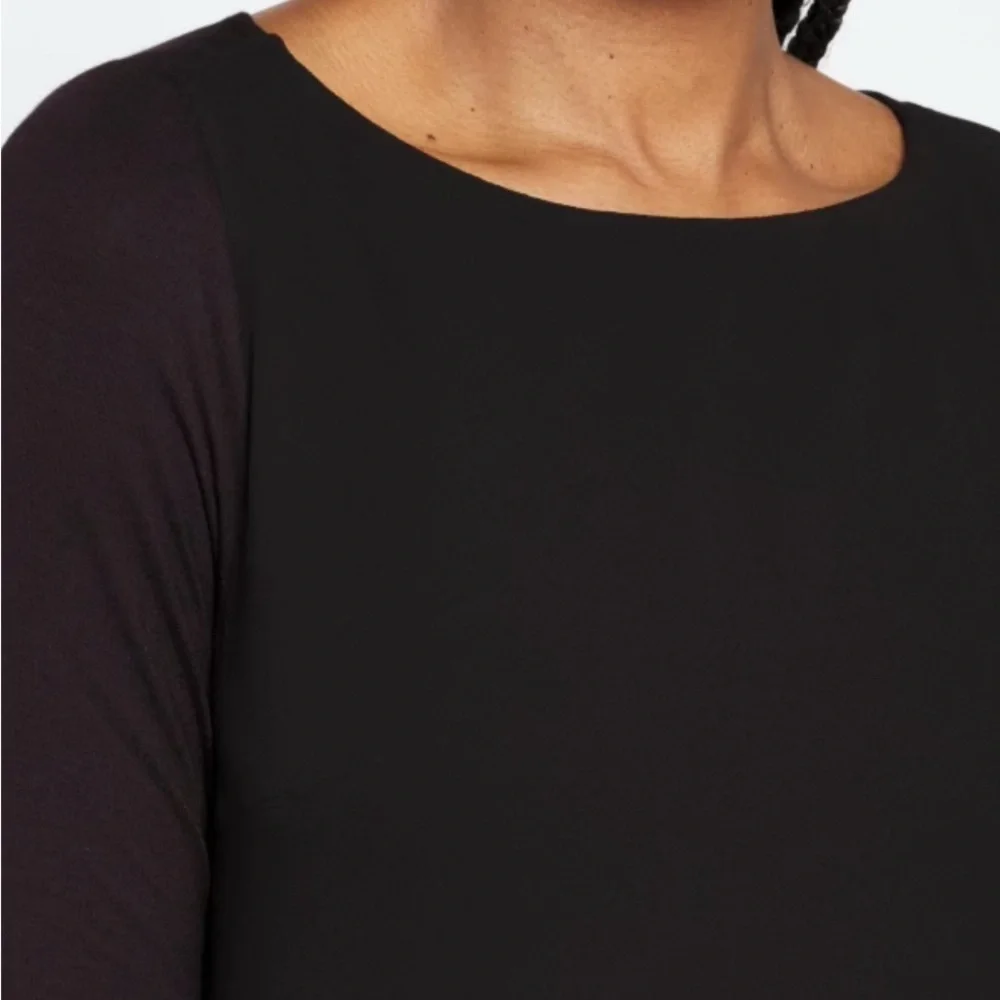 Michael Kors Black Fitted Long Sleeve Blouse